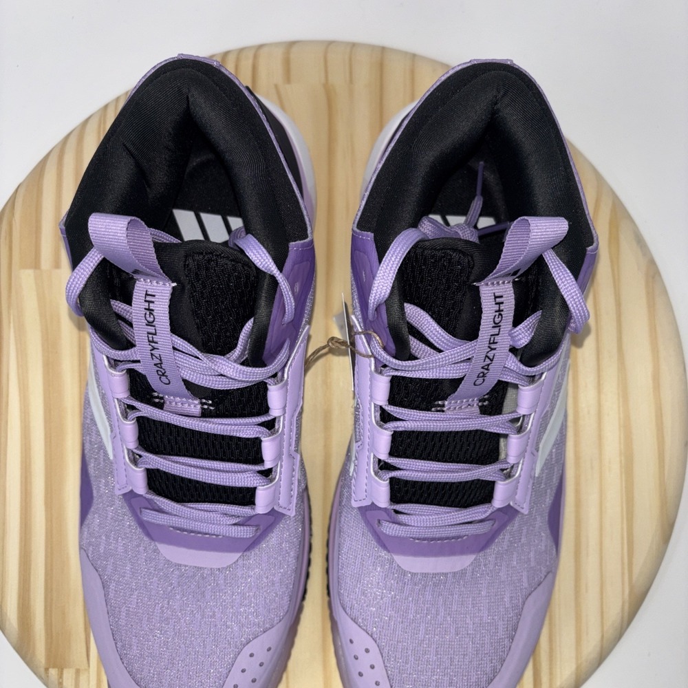 Adidas Crazyflight 6 Mid Womens Size 9 Indoor Volleyball Shoes Purple HP7031 NEW - Picture 4 of 10